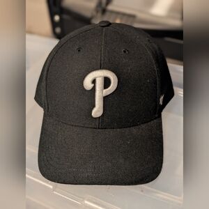 '47 Philadelphia Phillies Black Adjustable Cap with White Logo